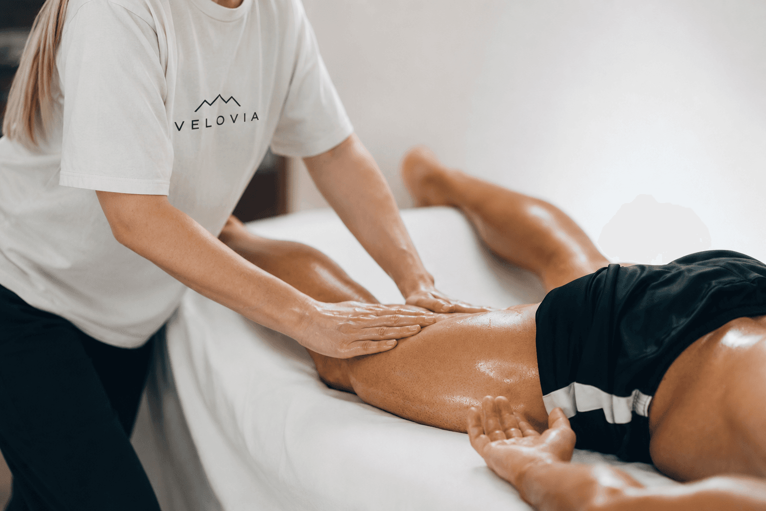 Daily recovery massage at the villa