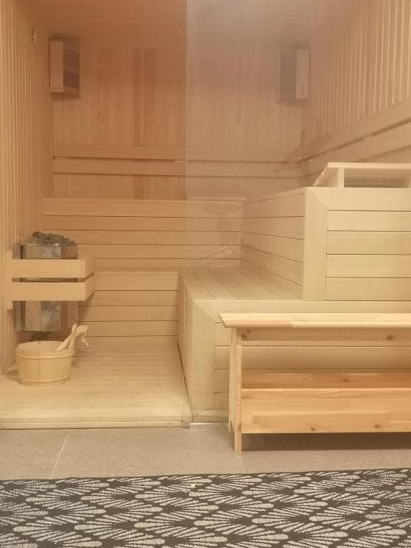 Sauna at temperature after the ride